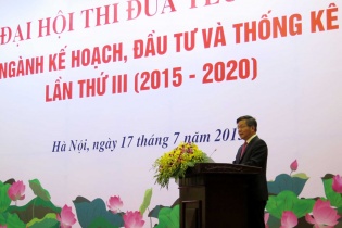 Khai mạc Đại hội thi đua yêu nước Ngành Kế hoạch, Đầu tư và Thống kê lần thứ III