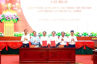 Hải Phòng, Hải Dương phối hợp xây dựng Đề án hợp nhất chuẩn bị cho Đại hội Đảng bộ