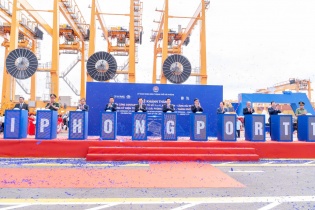 Chủ tịch nước Lương Cường dự khánh thành bến cảng container quốc tế số 3, 4 Lạch Huyện 