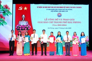 Báo Tài chính - Đầu tư đoạt giải C Báo chí thành phố Hải Phòng 2023 - 2024