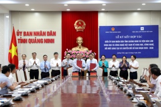 Quảng Ninh ký kết hợp tác với Viện Hàn lâm Khoa học và Công nghệ Việt Nam