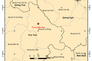 Trong 3 tiếng xảy ra 3 trận động đất ở Kon Tum