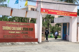 Đề nghị Trường Cao đẳng Quảng Nam kiểm điểm do để sai sót trong công tác đấu thầu