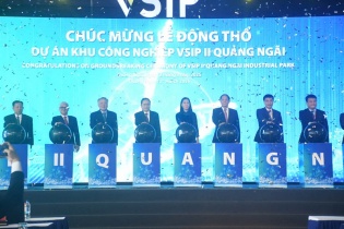 Khởi công dự án Khu công nghiệp VSIP II Quảng Ngãi vốn đầu tư gần 3.800 tỷ đồng