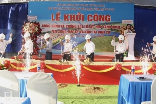 Đà Nẵng: Khởi công kè chống xói lở và khu tái định cư gần 500 tỷ đồng