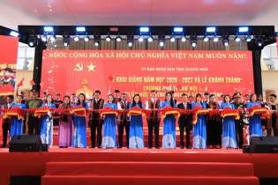Quảng Ngãi khánh thành 4 trường nội trú tại các xã biên giới
