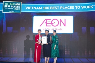 AEON Việt Nam tiếp tục thăng hạng trong Top 100 Nơi làm việc tốt nhất Việt Nam