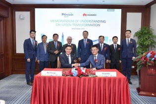 Huawei Việt Nam và BV Power JSC hợp tác thúc đẩy chuyển đổi năng lượng xanh ở Bình Dương