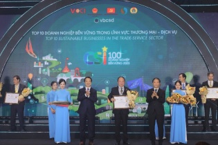 AEON Việt Nam lọt vào Top 3 doanh nghiệp phát triển bền vững ngành thương mại - dịch vụ