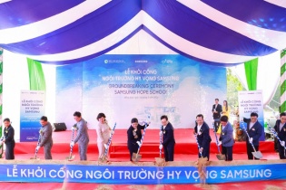 Samsung Việt Nam khởi công xây dựng Ngôi trường Hy vọng tại Bình Phước