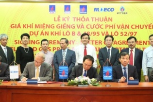 Ký thỏa thuận về giá khí miệng giếng và cước phí vận chuyển cho chuỗi dự án Lô B 