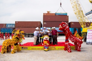 Khai trương tuyến vận tải container Nghi Sơn (Thanh Hóa) đi Bến Nghé (TP.HCM)
