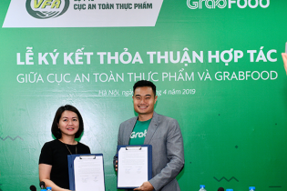 Cục An toàn thực phẩm và Grab hợp tác nâng cao nhận thức về an toàn thực phẩm