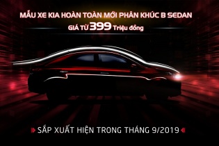 Kia Soluto bắt đầu nhận đặt hàng, giá khởi điểm từ 399 triệu đồng 
