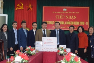 Honda Việt Nam ủng hộ thiết bị y tế chống dịch Covid 19 tại Vĩnh Phúc 