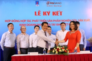 VPI và HQGANO hợp tác sản xuất nước rửa tay khô diệt khuẩn 