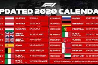 17 vòng đua F1 mùa giải 2020 không có tên Việt Nam 