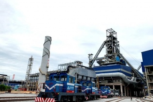 Lò cao số 4 của Gang thép Hòa Phát Dung Quất sẽ hoạt động từ đầu năm 2021