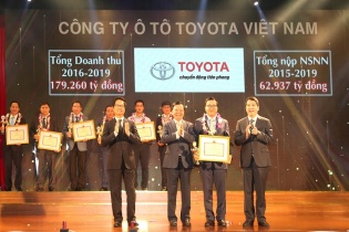 Đóng thuế nhiều, Toyota Việt Nam được vinh danh 