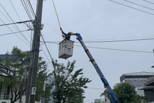 Ngành điện đã cấp điện lại các khu vực hết ngập do bão số 13