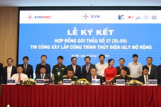 Dự án Nhà máy thủy điện Ialy mở rộng: Ký kết gói thầu xây lắp giá trị hơn 2.600 tỷ đồng