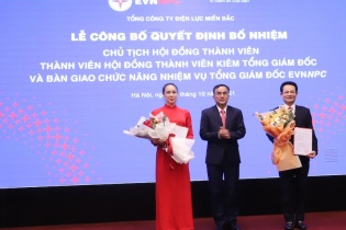 Tổng công ty Điện lực miền Bắc có Chủ tịch HĐTV và Tổng giám đốc mới 