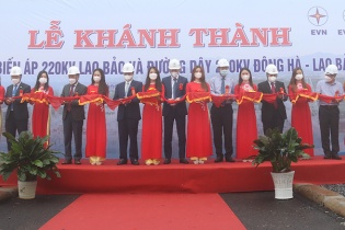 Khánh thành Trạm biến áp 220kV Lao Bảo và đường dây 220kV Đông Hà - Lao Bảo