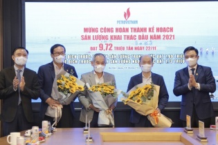 Petrovietnam về đích trước 39 ngày chỉ tiêu khai thác dầu khí năm 2021