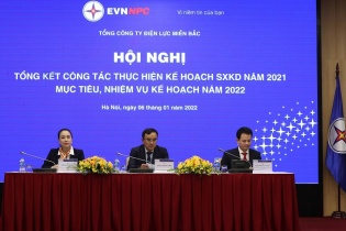 Năm 2022, EVNNPC đặt kế hoạch 89,1 tỷ kWh điện thương phẩm