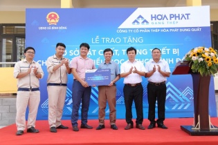 Hoà Phát tài trợ 5 tỷ đồng nâng cấp trường học và trạm y tế tại Quảng Ngãi