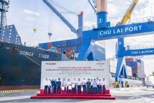 Cảng Chu Lai đón TEU container quốc tế thứ 1 triệu thông qua 