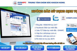 Thanh toán tiền điện không sử dụng tiền mặt ở miền Bắc tăng mạnh