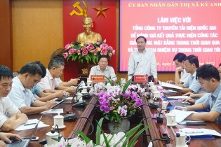 EVNNPT và Thị xã Kỳ Anh bàn cách gỡ khó về mặt bằng dự án truyền tải điện