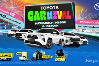 Toyota Carnival - trải nghiệm các dòng xe Toyota mới nhất tại đường đua F1 Hà Nội 