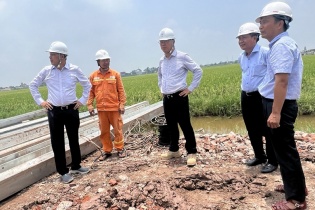 Lãnh đạo EVN, EVNNPT đôn đốc thi công Dự án đường dây 500 kV mạch 3