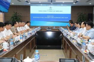 EVNNPC và SamSung Việt Nam bàn kế hoạch sử dụng điện và phương án cấp điện