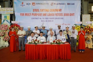 Tàu thủy Dung Quất đóng mới loạt tàu đa năng 5.000 DWT cho chủ tàu Hà Lan