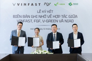 Công ty Ngân Lực thuê 200 xe điện VinFast để kinh doanh dịch vụ vận chuyển