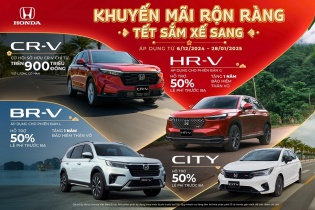 Honda khuyến mãi 50% lệ phí trước bạ cho nhiều mẫu ô tô 