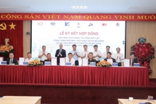 Ký hợp đồng gói thầu thi công xây lắp công trình Nhà máy thuỷ điện Trị An mở rộng