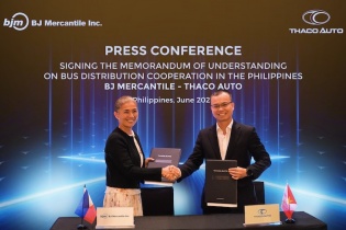 THACO AUTO hợp tác với BJ Mercantile phân phối xe bus THACO tại Philippines