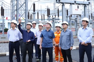 Tổng giám đốc EVNNPT động viên các đơn vị bị ảnh hưởng thiên tai tại Khánh Hòa