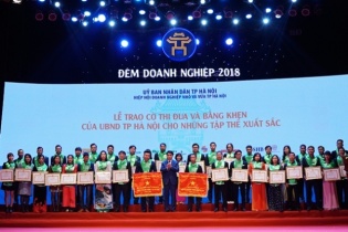 Vinh danh gần 200 doanh nghiệp Thủ đô tại Đêm Doanh nghiệp 2019