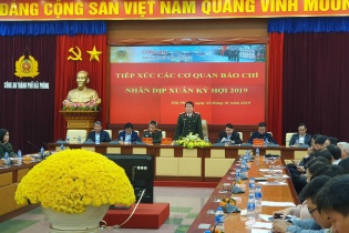 Công an thành phố Hải Phòng tiếp xúc cơ quan báo chí nhân dịp Xuân Kỷ Hợi 2019