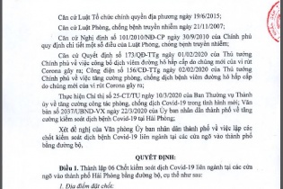 Hải Phòng chặn Covid-19 từ 6 chốt tại các cửa ngõ thành phố