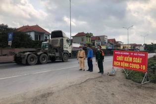 Hải Phòng lập 6 chốt kiểm soát dịch Covid-19 tại các nơi giáp Hải Dương