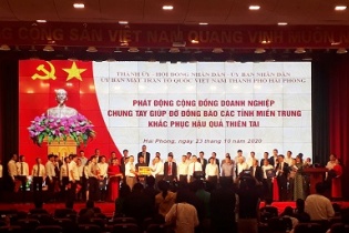 Doanh nghiệp Hải Phòng quyên góp hơn 90 tỷ đồng hỗ trợ đồng bào miền Trung