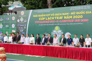 Hải Phòng: Khai mạc giải quần vợt VTF Masters 500-2-Lạch Tray Cup 2020