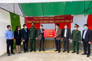 Hải Phòng hỗ trợ Hải Dương 5 tỷ đồng và 500.000 khẩu trang để chống dịch