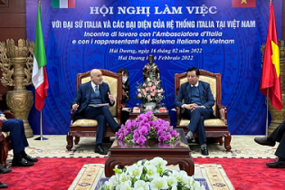 Hải Dương mong muốn thu hút thêm nhiều doanh nghiệp Italia đến đầu tư